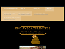 Tablet Screenshot of ebonyscatprincess.com